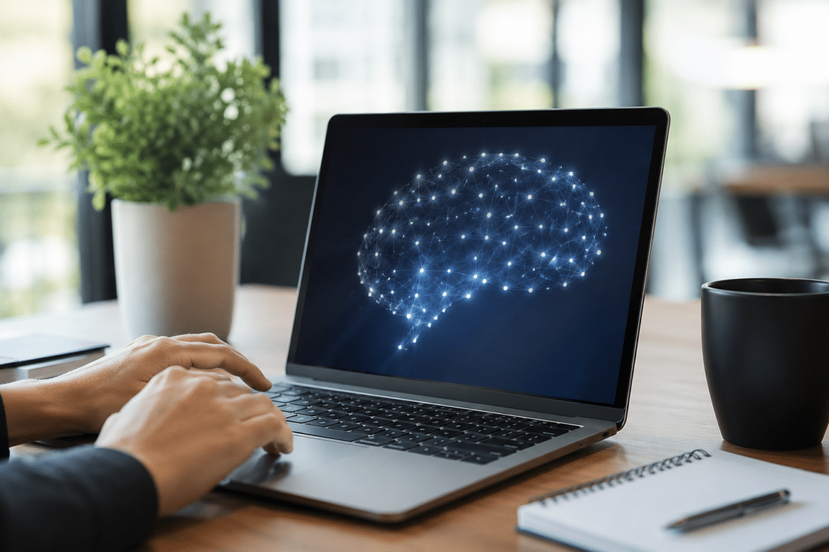 Illustration du GEO et de la visibilité des entreprises sur les intelligences artificielles conversationnelles